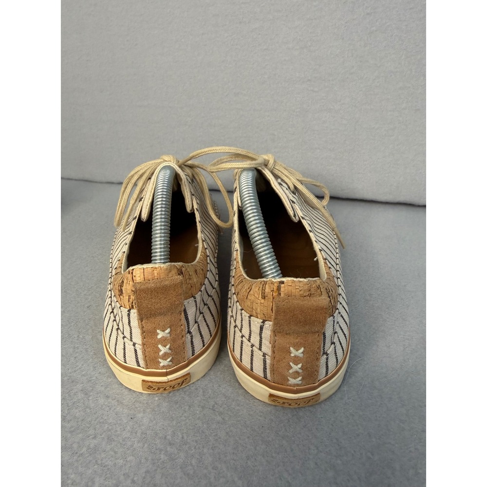 Reef Walled Low TX Cream Stripes Womens Sneakers RF008286 Size 10 Casual Shoes - Picture 6 of 8